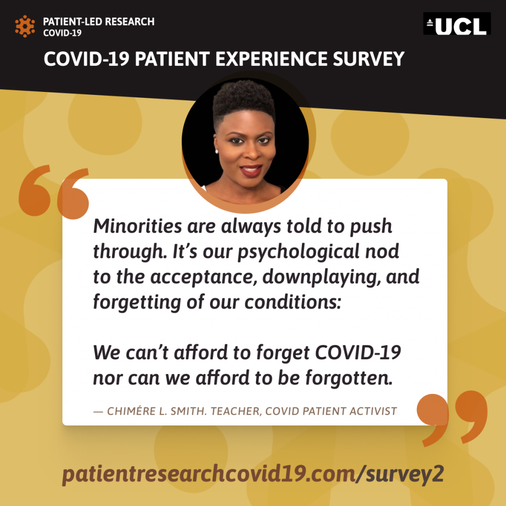 Chimere Smith Patient Led Research Covid 19