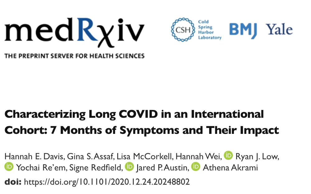 MedRxiv BMJ Yale Patient Led Research Covid newsletter 2