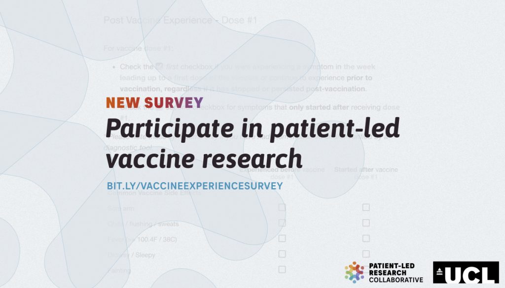 New survey patient-led vaccine research covid 19